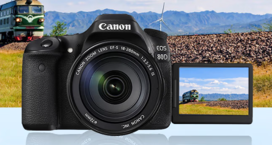 佳能（Canon） 佳能80D套机单机eos80d中端专业单反照相机 +18-200长焦镜头